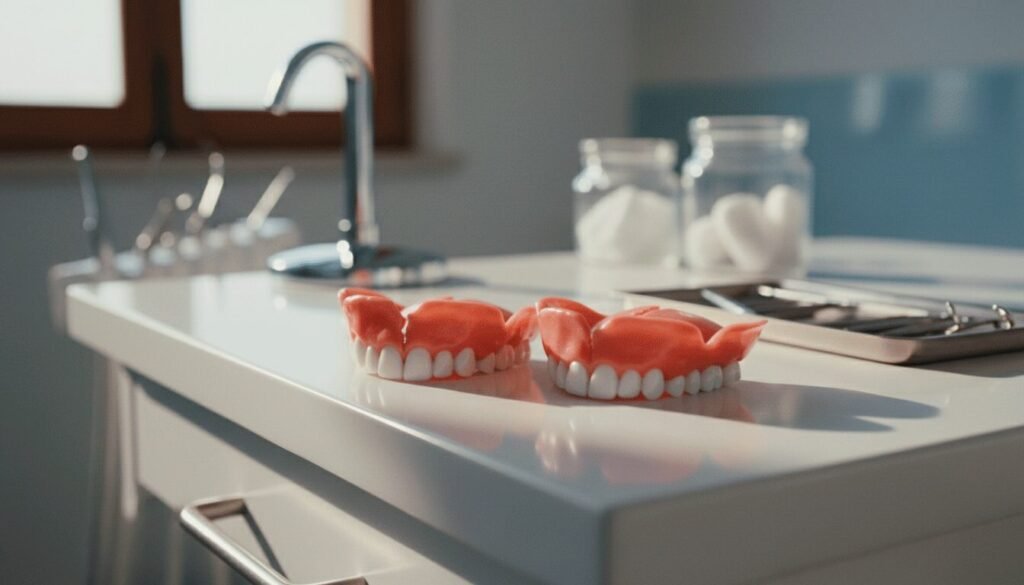 Prótese dentária quebrou ou caiu